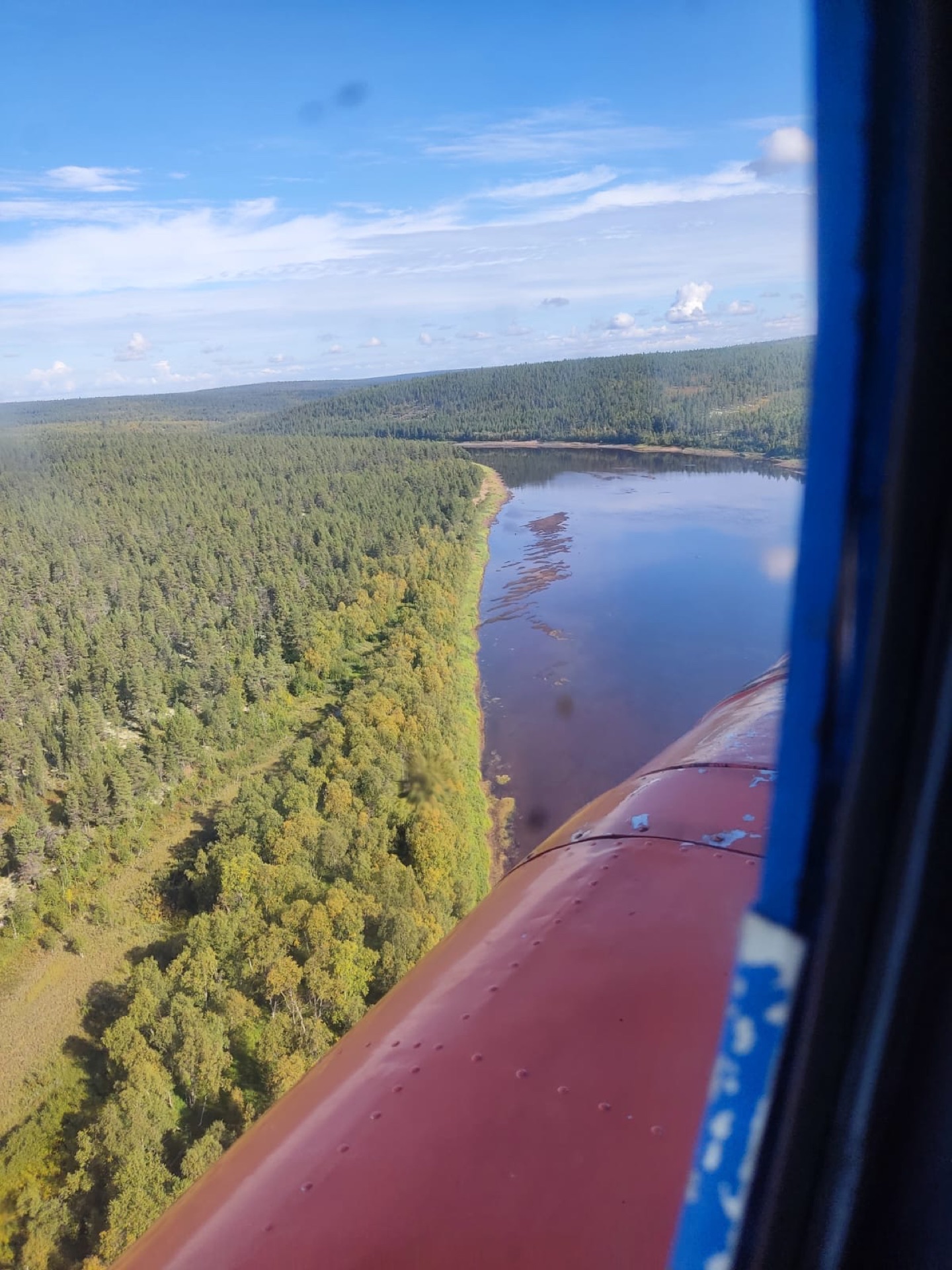 Маршрут к лагерю по воздуху